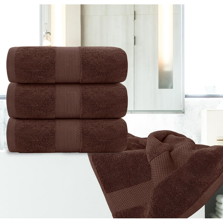White Classic Luxury Bath Towels Large - Cotton Hotel spa Bathroom Towel  |30x56 | 4 Pack | Aqua