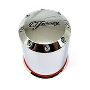 Fairway Alloys Chrome Push-Thru Wheel Center Hub Cap for ATV UTV