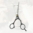 thumbnail image 4 of Unique Bargains 1 Set Adjustable Flat Shear Hair Cutting Scissors for Hair Styling Silver Tone Black, 4 of 7