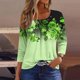 thumbnail image 1 of Fiudx Ropa de Mujer Blusa de Manga 3/4 a La Moda para Mujer, Camiseta Estampada, Top Informal, 1 of 5