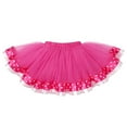 thumbnail image 4 of FYMNSI Baby Girl Toddler Kids 1/2 1st 2nd Birthday Cake Smash Outfit Short Sleeve Romper Tutu Skirt Bowknot Headband 3pcs Set 2 Years Hot Pink - Love Heart, 4 of 7