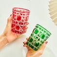 thumbnail image 4 of Haifle/Colorful Glass Bathroom Tumblers, Bathroom Tumbler Cup, 11oz Bathroom Glasses Drinking, Toothbrush Holder Cup-green-310ml/11oz, 4 of 9