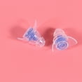 thumbnail image 3 of EeaseMX Tapones para los oídos con filtro de silicona azul para músicos, con cancelación de ruido, reutilizables, para dormir y botella negra., 3 of 7