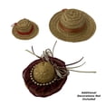 thumbnail image 3 of CalCastle Craft 1 Pc Straw Hat Many SizesMiniature to Large Brim to Brim (2.5"), 3 of 3