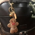 thumbnail image 4 of Popfizzy Bling Christmas Gingerbread Man Keychain, Christmas Gifts for Women and Girls, Stocking Stuffers, Party Favors, 4 of 7