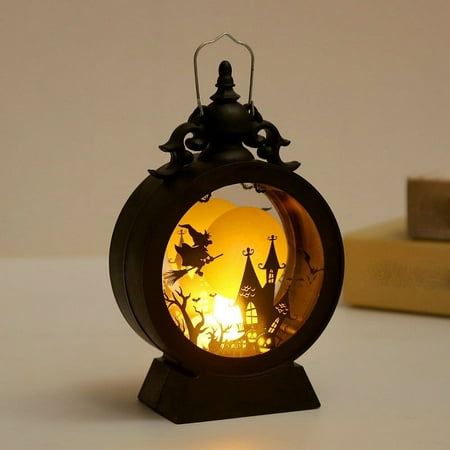 

COFEST Spooky Halloween Wind Lights Decor LED Electronic Candle for Holiday Halloween Themed Night Light Set Gift Ready Terrifying Hanging Decor black