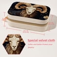 thumbnail image 5 of Aries Velvet Portable Jewelry Stand with Removable Compartment - Organizer Box, Necklace Holder, Jewelry Display - Gift, 5 of 7