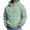 Mint Green, variant on Waffle Hoodies for Men Full Zip Sweatshirt Long Sleeve Hooded Cardigan with Pocket Loose Fit Drawstring Athletic Jackets for Men