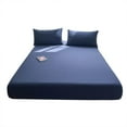 thumbnail image 3 of SIfdSeng Get it Fast Piece Thickened Solid Color Bed Cover Class A Full Solid Color Washed Baby and Grade Bedspread Cover Imitation Pure Bed Sheet Cover for Summer, 3 of 5