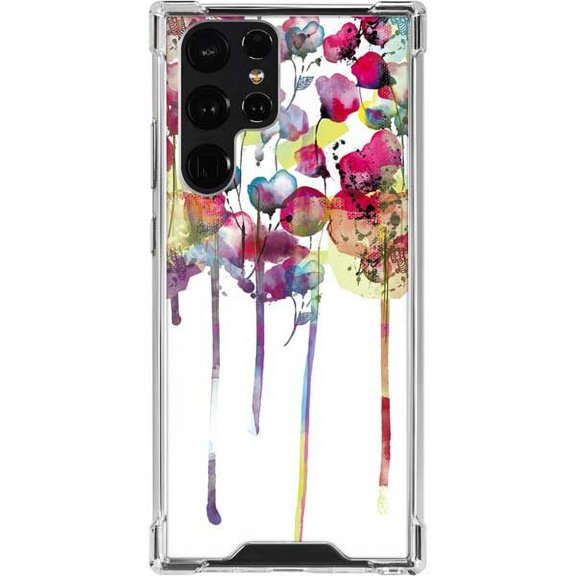Skinit Floral Patterns Painted Flowers Galaxy S22 Ultra Clear Case