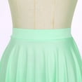 thumbnail image 4 of Sholeno Women's Basic Versatile Flared Stretchy Waist Skated Skirt Casual Mini Plain Pleated Skirt Light Green One Size, 4 of 6