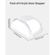 thumbnail image 2 of 2 Pcs Doorstops, Transparent Doorstops Adhesive Door Stopper For Floor And Parquet, 2 of 5