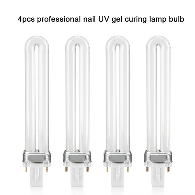 Tubo de lámpara de uñas UV, 4 piezas/juego de manicura UV para uñas WUV bombilla de lámpara UV probada profesionalmente