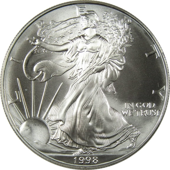 1998 American Silver Eagle Uncirculated Bullion $1 Coin