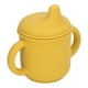 thumbnail image 4 of Taza de entrenamiento de silicona a prueba de derrames, apta para lavavajillas y microondas, con asas y tapa con boquilla para niños pequeños y bebés, color amarillo, 4 of 9