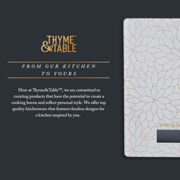 Thyme & Table Digital Kitchen Scale with Glass Top photo 6
