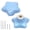 Blue + Star Shape, variant on 2pcs Ceramic Cabinet Knobs - Pink Heart Shaped Drawer Pulls for Kids & Girls Bedroom, Kitchen & Closet Cupboards