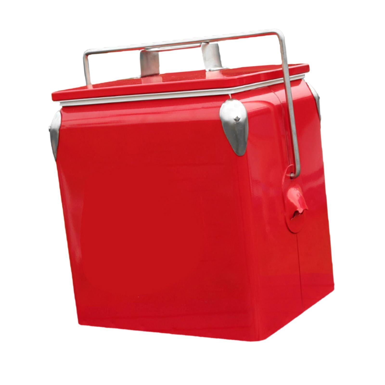 harayaa Ice Chest Portable Cold Storage Ice Box for Commercial Beach Barbecue red