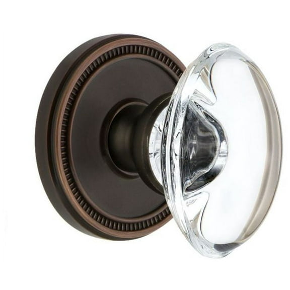Grandeur 809492 Soleil Solid Brass Round Rose Single Dummy Door Knob - Bronze