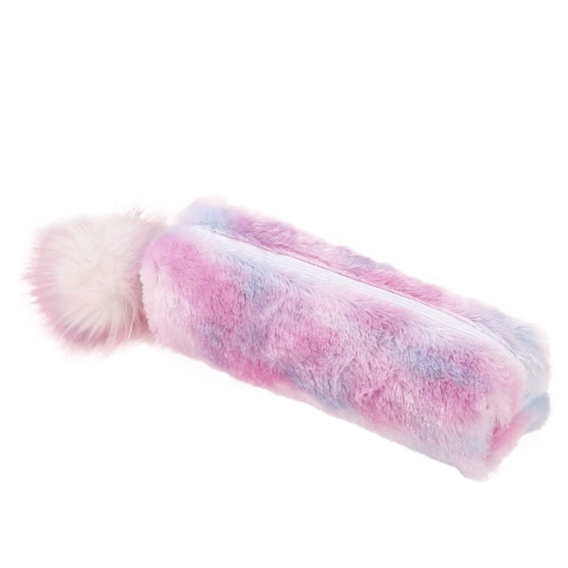 Xihbxyly Bolsa de Bolas de Pelo de Lana, Organizador de Papelería de Gran Capacidad, Cierre de Cremallera, Versátil para Viajes o Maquillaje, Material de Poliéster, 21 X 5,5 X 5,5 Cm