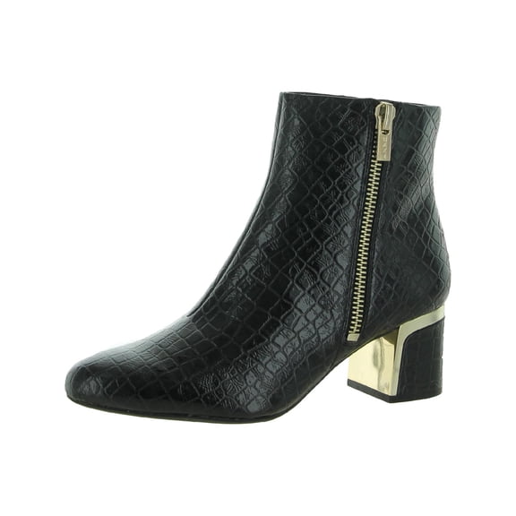 DKNY Womens Crosbi Ankle Block Heel Booties