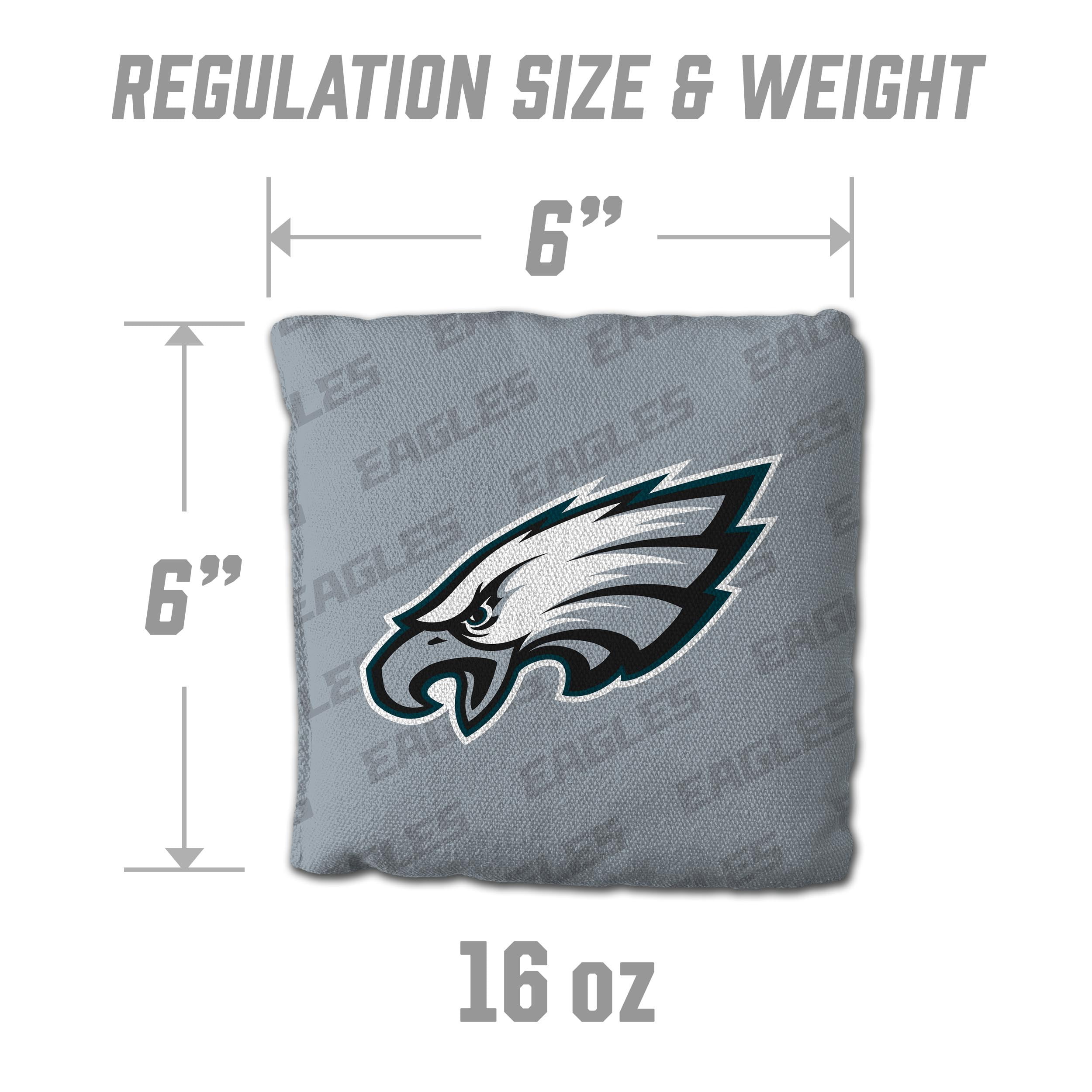 NFL Philadelphia Eagles Cornhole Bags - 4PK - Grey