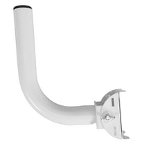 TABLZONE White Antenna Mount Pole for Outdoor Camera Use Adjustable Weather Resistant Pole Mount Bracket