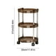 thumbnail image 3 of Estantería con ruedas ZJT250120102 | Carrito de 3 niveles con ruedas | Organizador de plástico para café o café verde, ideal para refrigerios, maquillaje, baño, dormitorio y sala de estar, 3 of 5