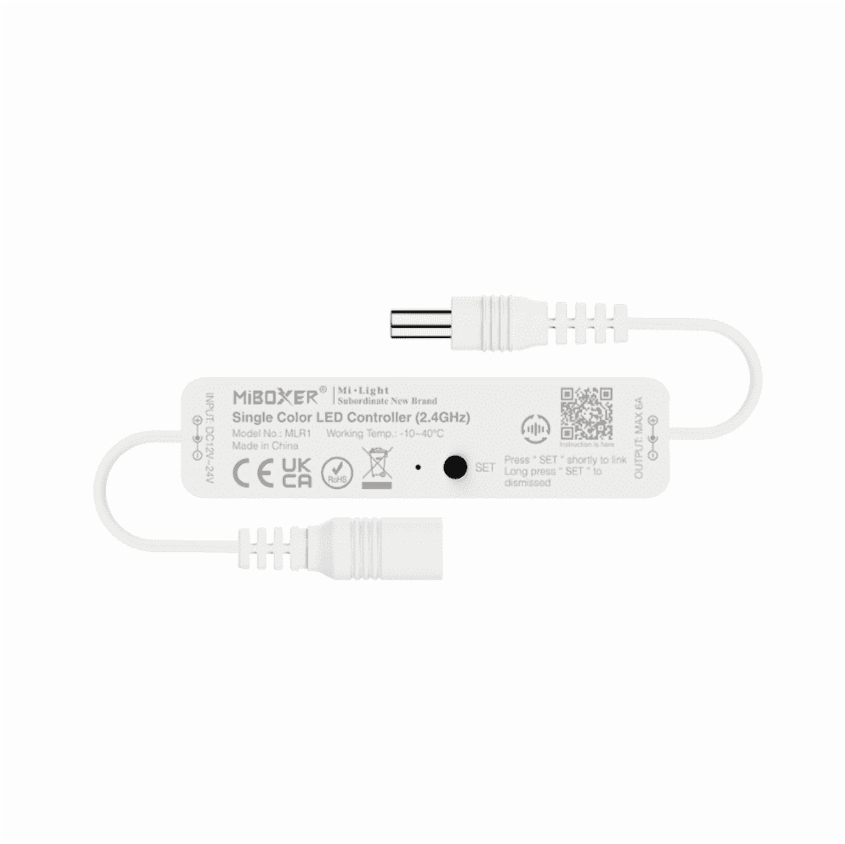 Zigbee RGBCCT LED Light Strip Controller – 3A, 5-24V, 16M Colors – Works With Alexa, Hub Required – White