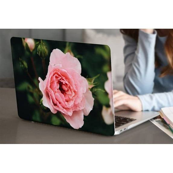 KSK KAISHEK Hard Shell Case Cover Compatible Old MacBook Pro 15" with No Touch + Black Keyboard Cover 2012/2013/2014/2015 A1398, Flower 0532