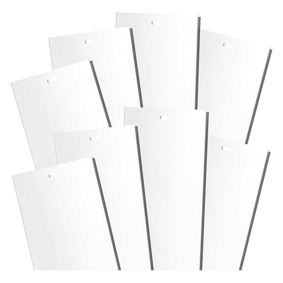 Vertical Blinds Replacement Slats - 25 Pack White - 82.5" x 3.5" - Easy Install Standard Size for Windows & Doors