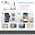 thumbnail image 3 of Rraycom 4CH Wireless Security Surveillance System H.265 1080P NVR with 1TB Hard Drive and (4) x1080P HD Wireless IP Cameras System,IP67 Waterproof,115ft Night Vision,App Remote View, P2P,Plug Play, 3 of 5
