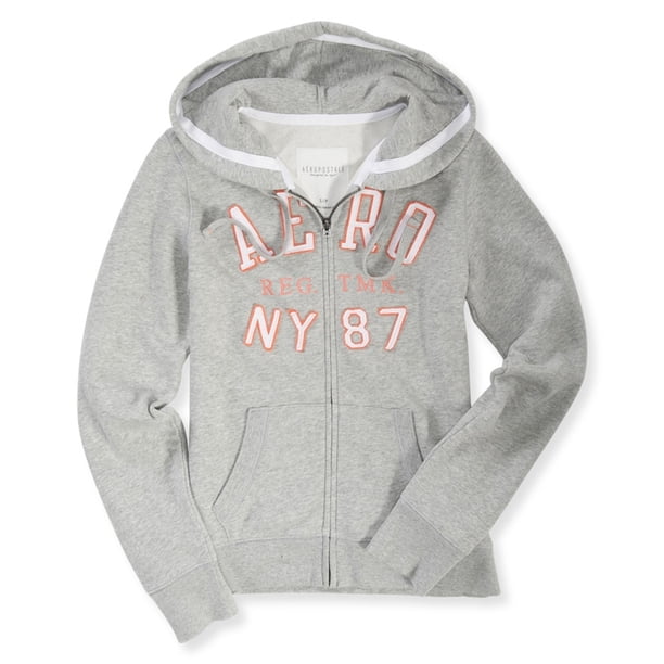 Sudadera Aeropostale Mujer Reg Tmk Gris Extra Pequeña