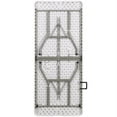 thumbnail image 3 of 30'' x 72'' Granite White Bi-Fold Plastic Folding Table - 6-Foot Bi-Fold Plastic Folding Table with Carrying Handle, 3 of 6