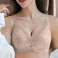 thumbnail image 2 of QNANSPI Women Bralette Bra,Everyday Bras,Lightly Padded Underwire Bra with Floral Embroidery Back Closure Lightweight Comfortable Support Women Bras, 2 of 5