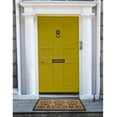 thumbnail image 3 of Geometric Entrance Door Mat, 100% Natural Coconut Husk Fibers & Non-Skid Recycled Rubber Backing, 2' x 3' Durable Outdoor/Indoor Welcome Mat for Entryway, 18" W X 30" L, Rectangle, Welcome Plants, 3 of 3