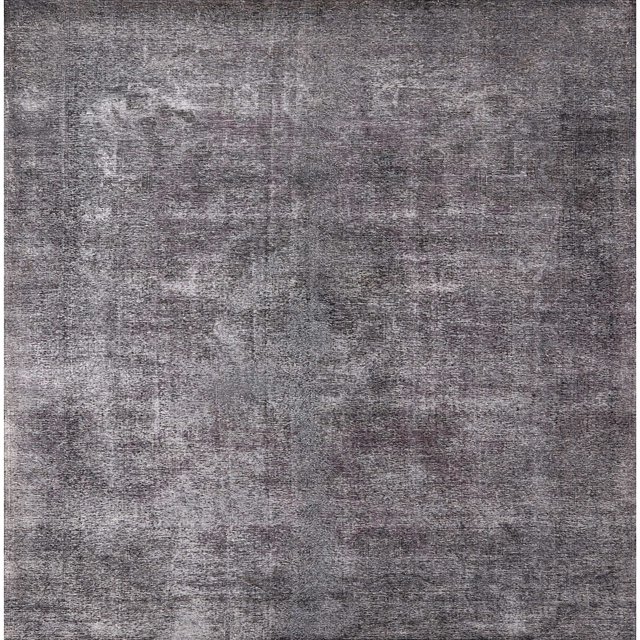 Ahgly Company Tapis d'Intérieur Lavable en Machine Carré Industriel Moderne Gris, 5 Pieds Carré