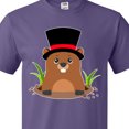 thumbnail image 4 of Inktastic Groundhog Day with Groundhog in Top Hat T-Shirt, 4 of 5