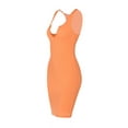thumbnail image 2 of Yuemengxuan Women Fashionable Dress, Solid Color Sleeveless U-shaped Collar Sexy One-piece, 2 of 6
