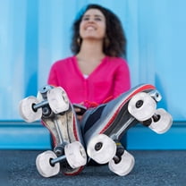 HEMOTON Set of 2 Glowing Roller Skate Wheels for Kids Skates, and Bright