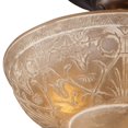 thumbnail image 2 of Restauration 3-Light Semi Flush en Bronze Doré, 2 of 3