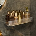 thumbnail image 2 of Floating Bathroom Shelves Wall Mounted with Drainage Design for Toiletries Storage, Stable Bedroom and Bathroom Organizer, 2 of 8