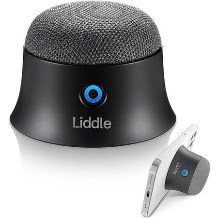 Liddle Speaker Magnetic Small Bluetooth Speaker Support MagSafe for iPhone 12/13/14/15, Wall Mountable Mini Bluetooth Speaker for Golf Cart, Magnetic Attach to Anywhere, True Wireless Speaker (Black)