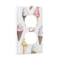 thumbnail image 2 of Yayeee Duplex Wall Plate 1-Gang 4.5"x2.7" Home Receptacle Light Switch Decorative Outlet Cover, Ice Cream Pattern, 2 of 7