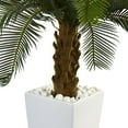 thumbnail image 3 of Nearly Natural 3' Cycas Artificial Tree in White Tower Planter, 3 of 5