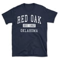 thumbnail image 1 of Red Oak Oklahoma Classic Established Men's Cotton T-Shirt, 1 of 1