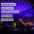 thumbnail image 3 of Car USB Star Projector Light  TSV Adjustable Rotation Romantic Car USB Atmosphere Flexible Interior Star Light  Portable Night Lamp Decor for Car  Bedroom  Party  Plug and Play, 3 of 7