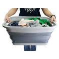 thumbnail image 7 of SAMMART 41L (10.8 gallon) Collapsible Plastic Laundry Basket - Foldable Pop Up Storage Container/Organizer - Space Saving Hamper/Basket, Water capacity: 32L(8.4 gallon), 7 of 7