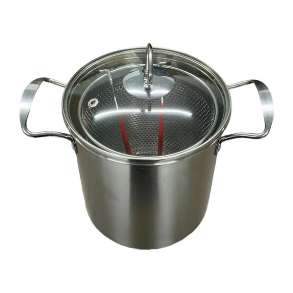 Colador de aceite para freidora, olla para uso doméstico, utensilio de cocina, olla para freír, freidora multifuncional para Picnic, comedor y fiesta