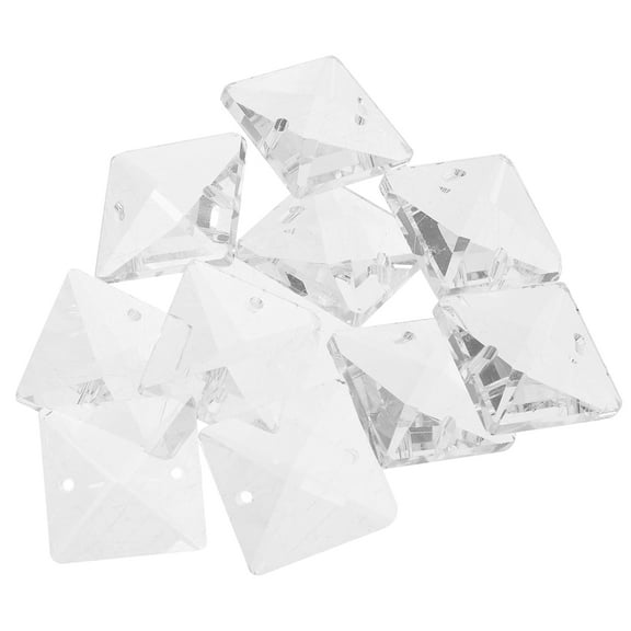 Ferencaa 10PCS Chandelier Pendant Hanging Ornaments Fake Crystal Prisms Drops DIY Prisms